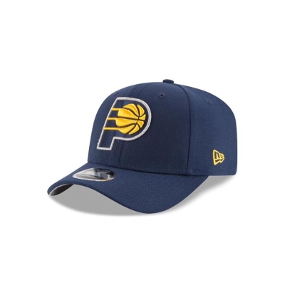 Blue Indiana Pacers Hat - New Era NBA OTC Stretch Snap 9FIFTY Snapback Caps USA9701485